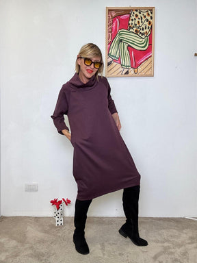 FEMALE - Abito Cratere  Minimal chic con personalità cosmica VINO 36369FALETTI/ VINO FEMALE 