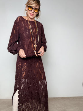 SOUVENIR - BODY LACE DREAM D38N1465/ VINO SOUVENIR 