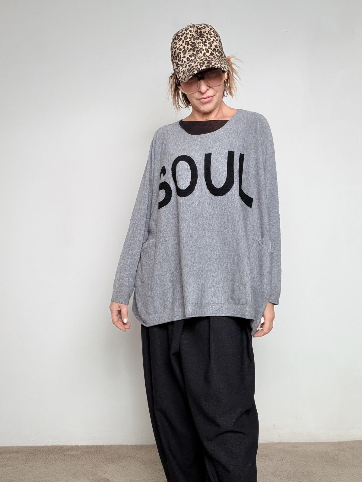 SUSY STAR - Maglia Soul Mood OVER GRIGIO ST78349/ GRIGIO SUSY STAR 