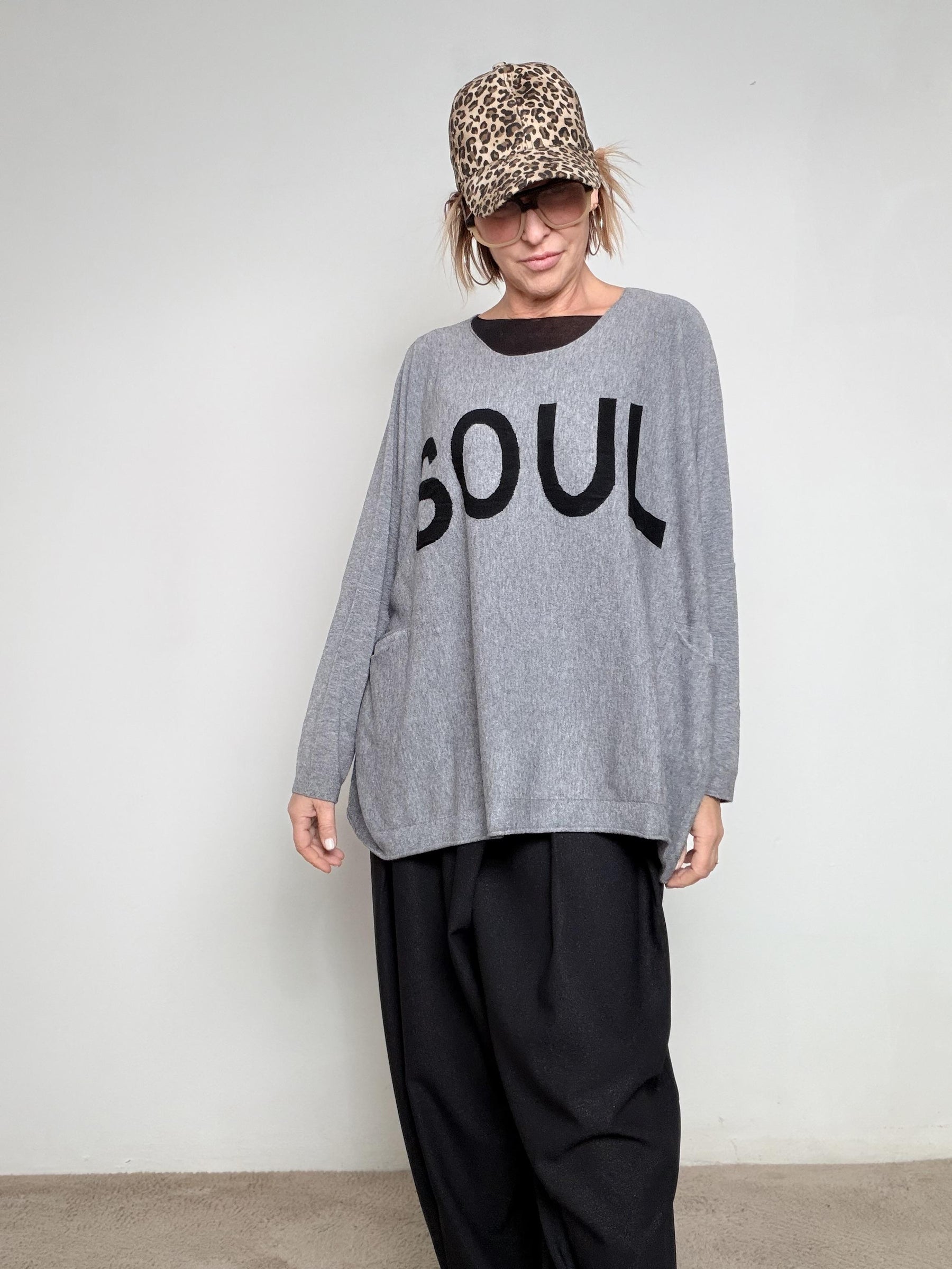 SUSY STAR - Maglia Soul Mood OVER GRIGIO ST78349/ GRIGIO SUSY STAR 