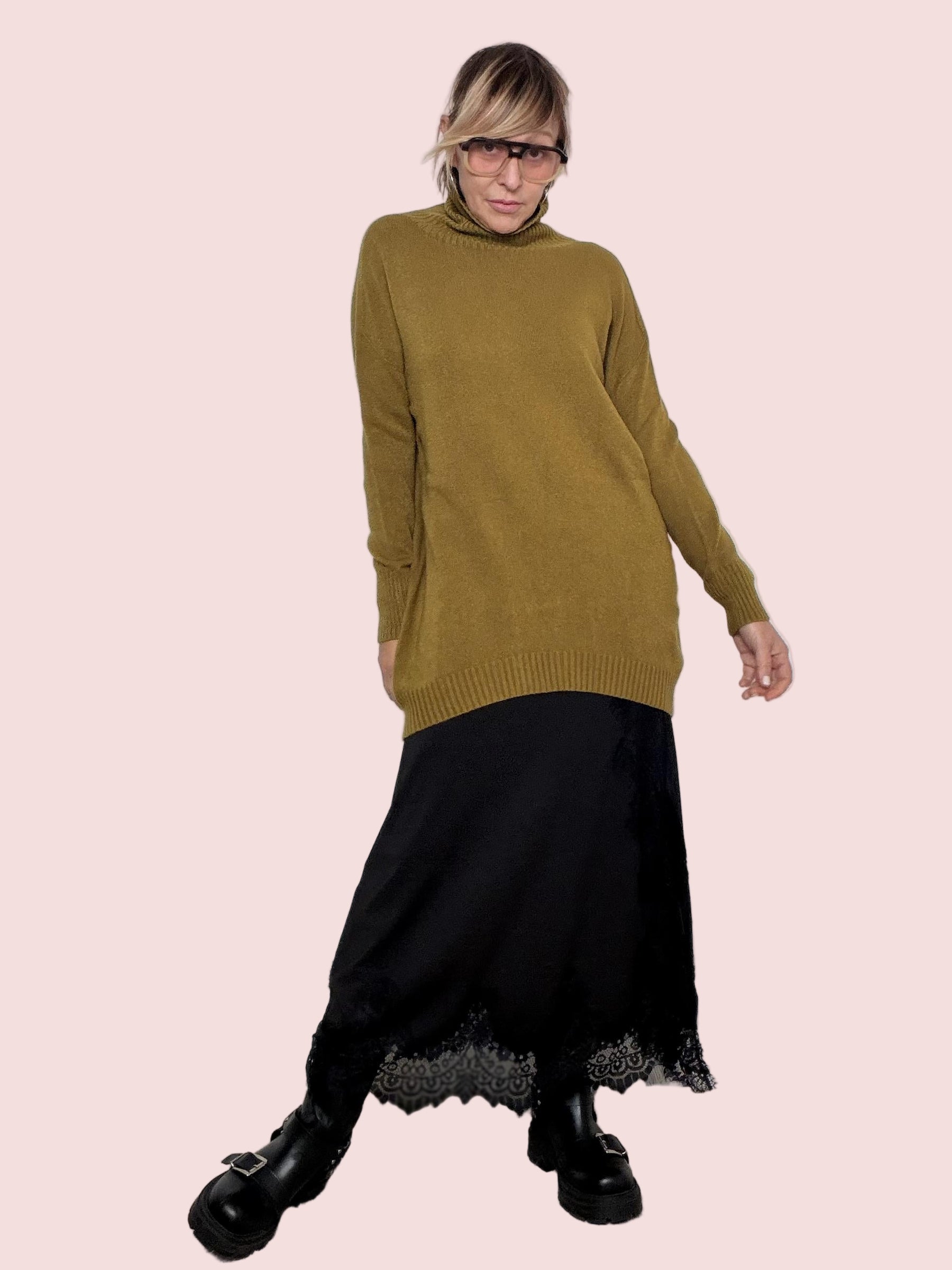 SOUVENIR - Maxi Maglia Cozy Chic OLIO B36D1571/ OLIO SOUVENIR 