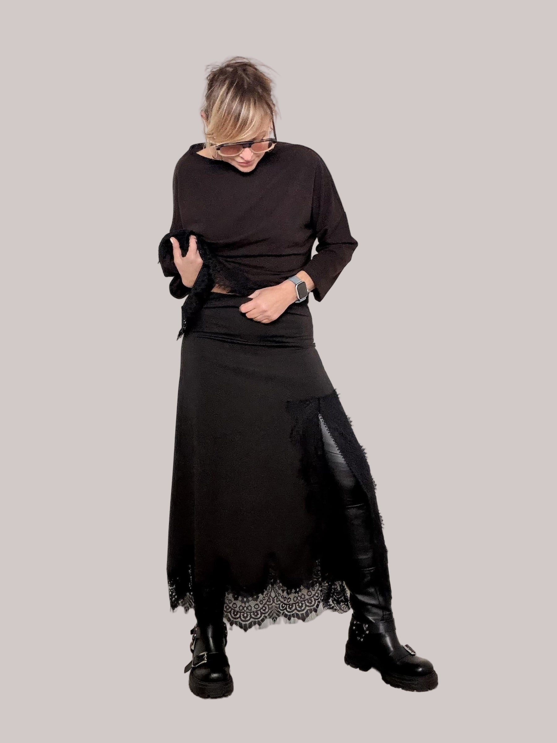 FEMALE - Gonna Lace Power NERA 39057/ NERO FEMALE 