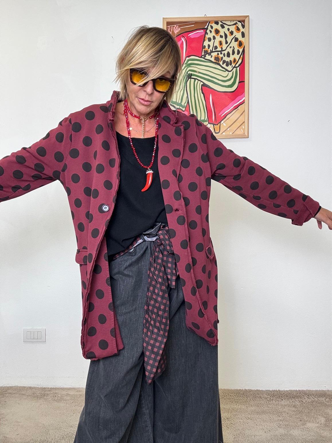 SUSY STAR-  Giacca Pois Mood vino S7010/ VINO SUSY STAR 