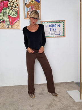 SUSY STAR - Body donna nero a maniche lunghe  elegante, versatile e femminile NERO ST25776/ NERO SUSY STAR 