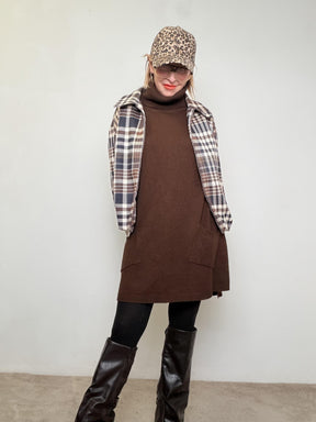 FEMALE - Camicia Giacca a Quadri Oversize NV180/ NERO FEMALE 