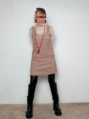 FEMALE - Maglia Dress Versatile V90017/ CAMMELLO FEMALE 