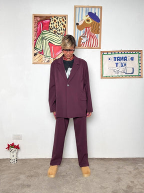 DEJA VU - Giacca donna  elegante e contemporanea bordeau A25UN606/ BORDEAU DEJA VU 