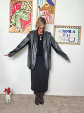 DEJA VU - Giacca in ecopelle effetto blazer A25FL602/ NERO DEJA VU 