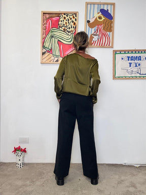 SUSY STAR - Pantalone ampio e versatile: comodità con stile ST808032JA/ NERO SUSY STAR 