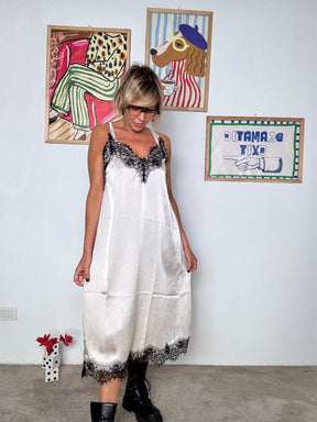 SUSY STAR - Abito Silky Mood beige STV056/ BEIGE SUSY STAR 