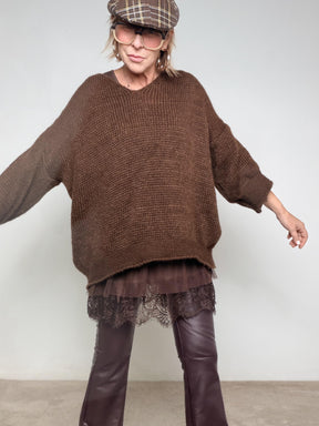 FEMALE - Set Maglia & Sottoveste Lace Duo MORO KMALAPI/ MORO FEMALE 