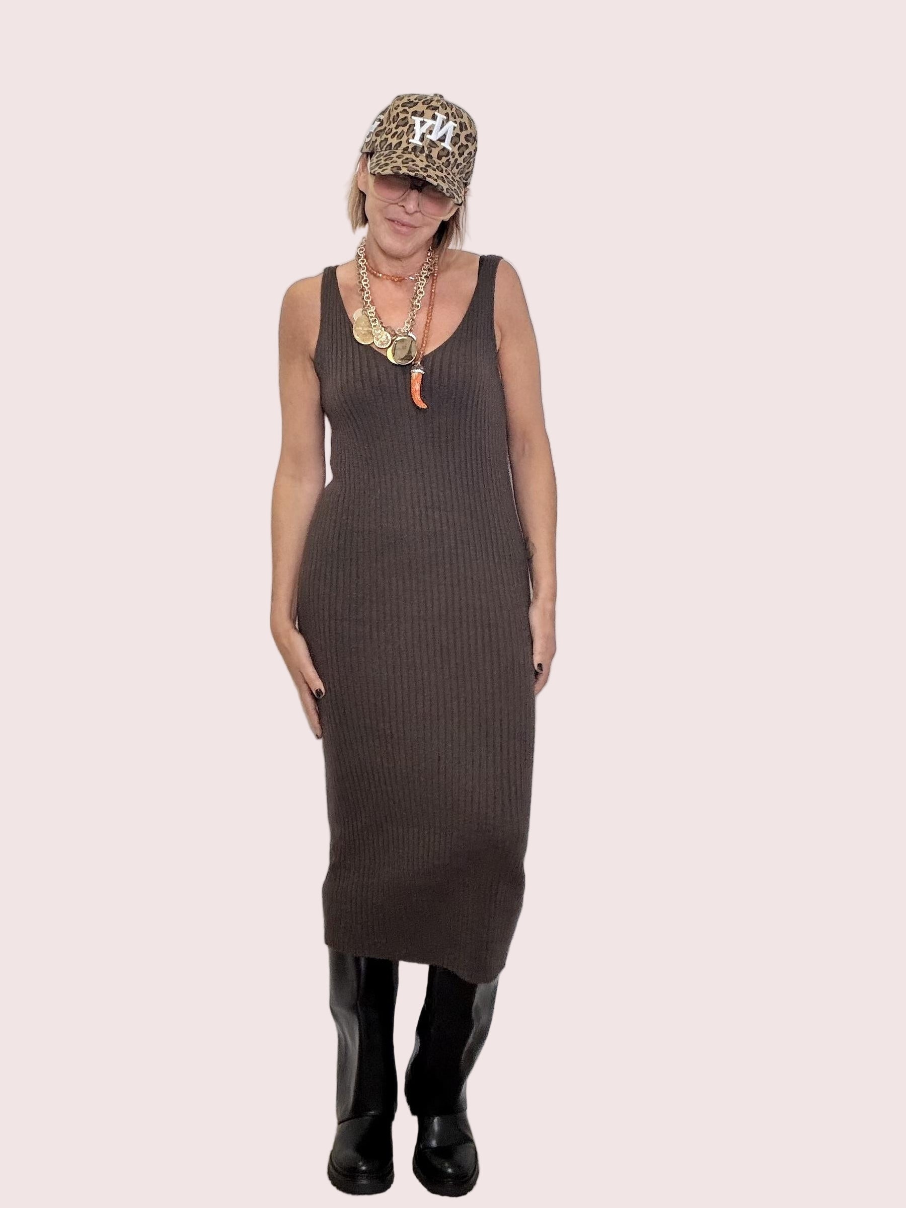 SUSY MIX -  ABITO Completo Knit Chic MORO 103591036 0/ MORO SUSY MIX 