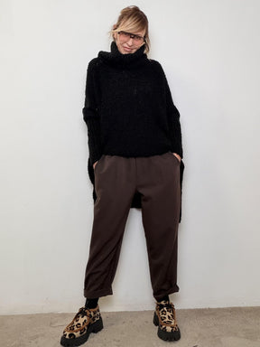 SUSY STAR - Pantalone Soft Cocoon  comodo, moderno e super versatile 59463P/ MORO SUSY STAR 