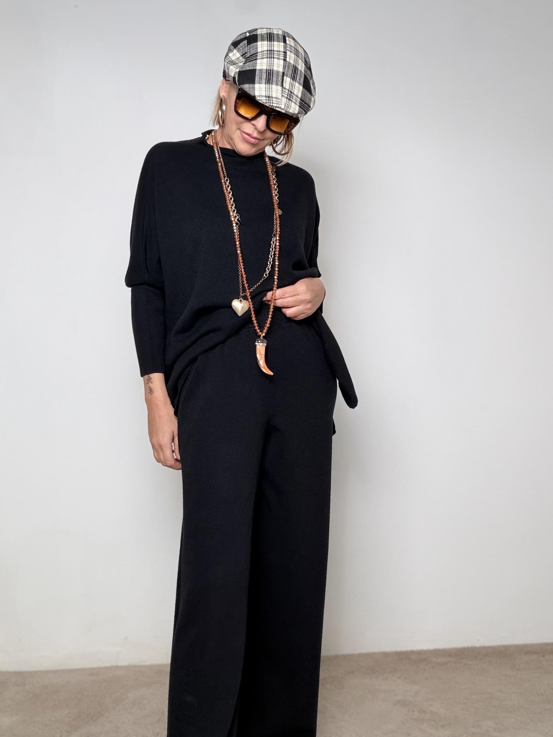 SUSY STAR - MAGLIA SOFT LACE TOUCH STSS3209/ NERO SUSY STAR 