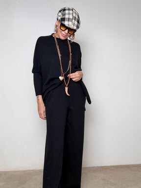 SUSY STAR - MAGLIA SOFT LACE TOUCH STSS3209/ NERO SUSY STAR 