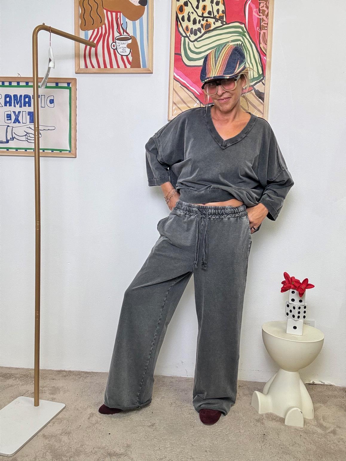 FEMALE - Pantalone Pigmento Tinto in Capo  Comfort Effortless nero P53902-2/ NERO FEMALE 