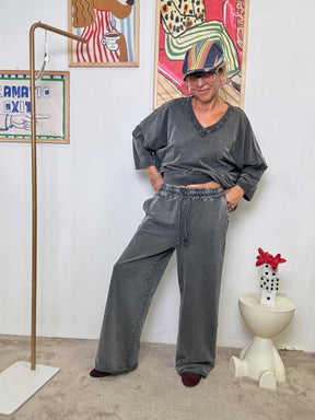 FEMALE - Pantalone Pigmento Tinto in Capo  Comfort Effortless nero P53902-2/ NERO FEMALE 