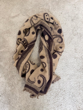 FEMALE - SCIARPA PAISLEY SOFT YF6701/ MARRONE FEMALE 