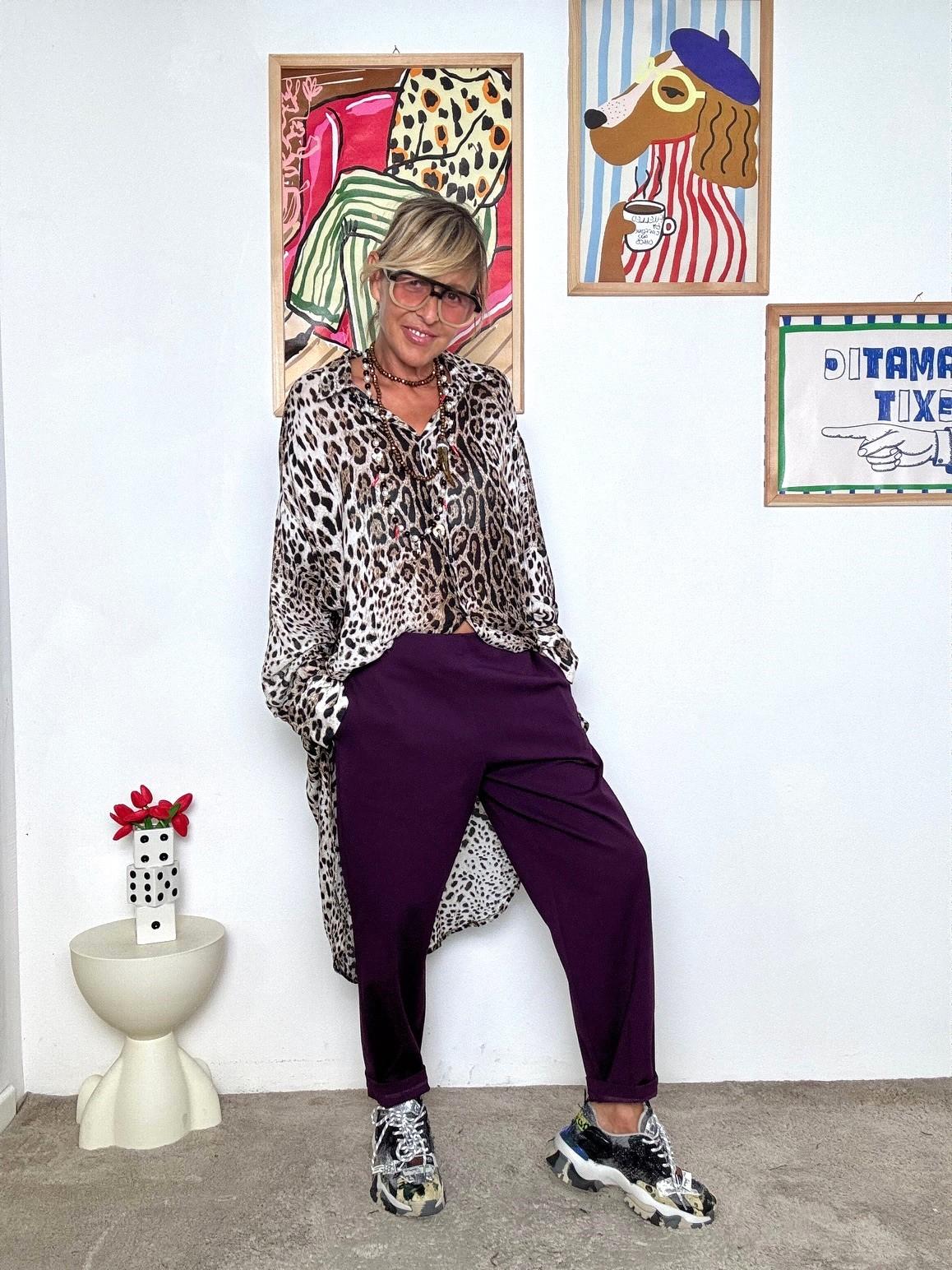 SUSY STAR - Pantalone in punto Milano: comodo, versatile e super chic vino ST83494PMV/ VINO SUSY STAR 