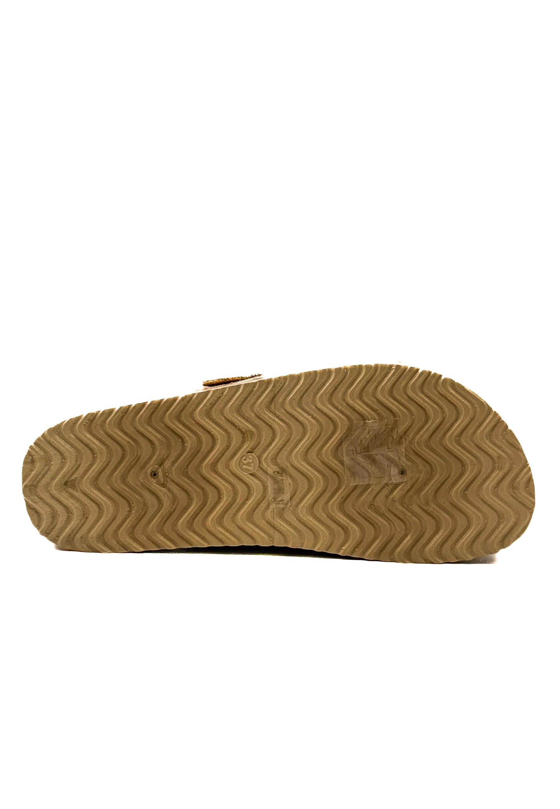 SABOT IN CAMOSCIO CON FIBBIA BL22-78/ CAMEL FEMALE 