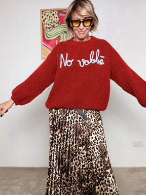 FEMALE - Maglia over No vabbè rosso A2702/ ROSSO FEMALE 