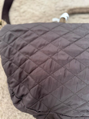 SUSY MIX - Marsupio trapuntato tweed & ecopelle moro 540B/ MORO SUSY MIX 