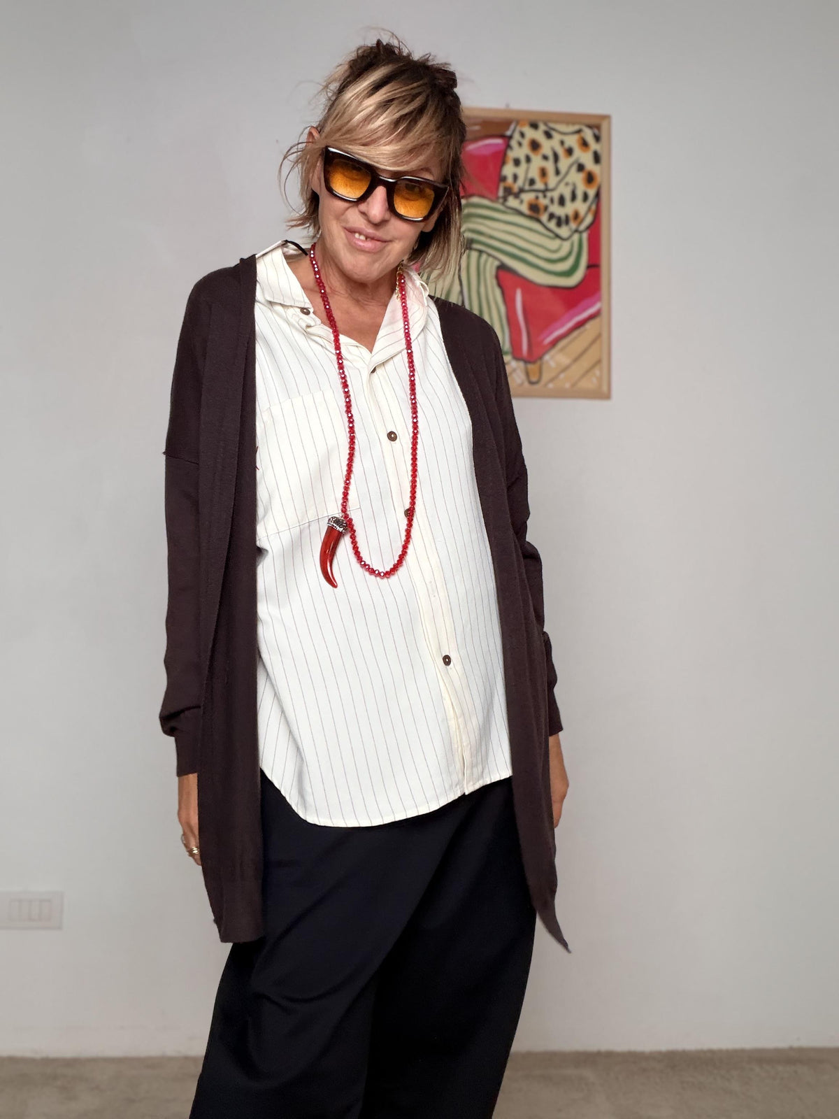 DEJA VU - CARDIGAN SOFT MOVE A25IL601/ MORO DEJA VU 