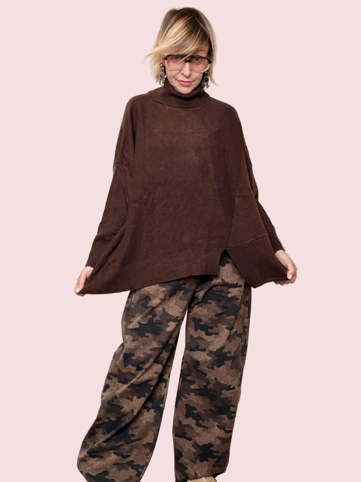 SUSY STAR - MAGLIA DOLCEVITA OVER MORO STX66258/ MORO SUSY STAR 