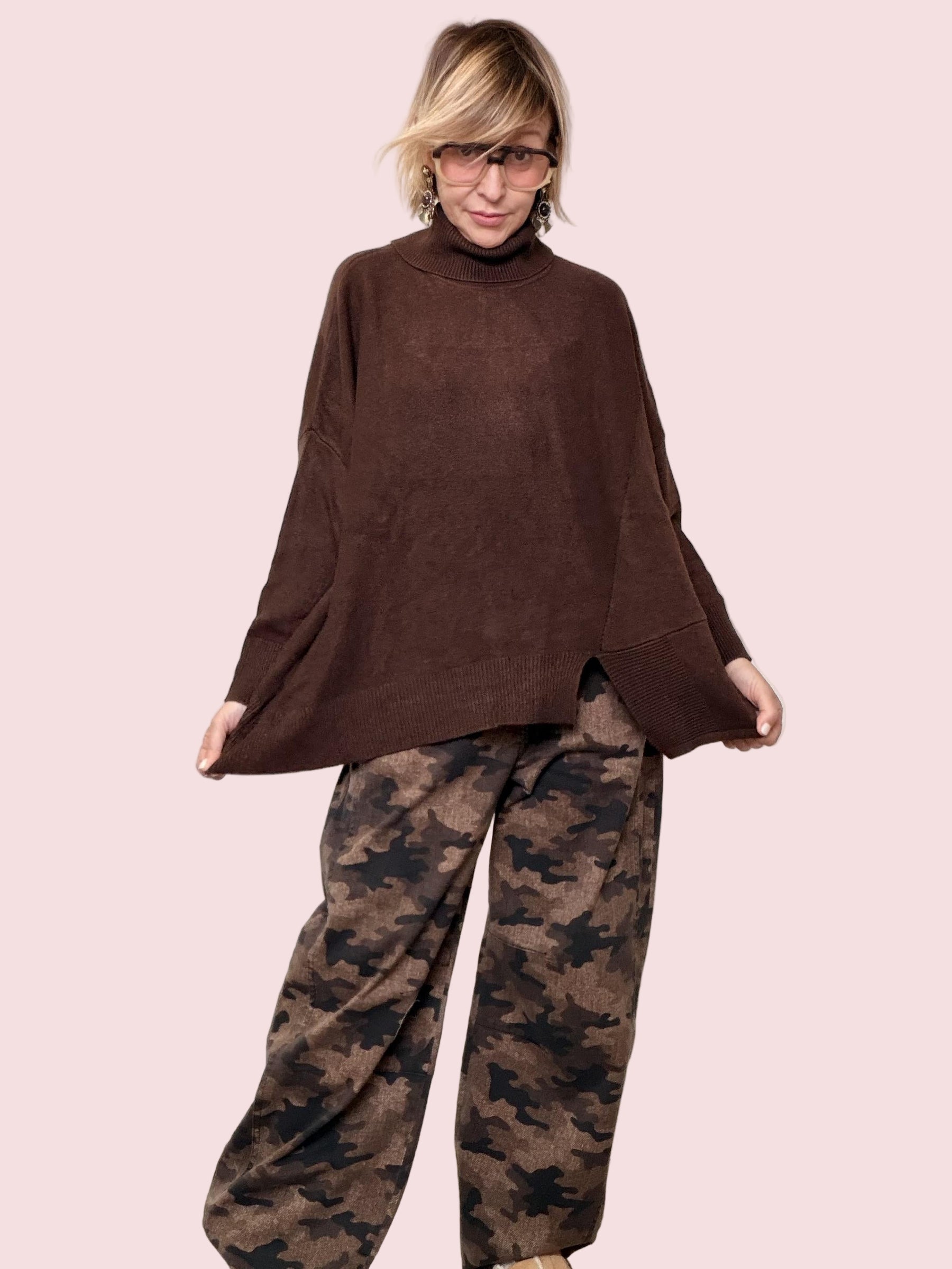 SUSY STAR - MAGLIA DOLCEVITA OVER MORO STX66258/ MORO SUSY STAR 