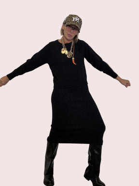 SUSY MIX -  ABITO Completo Knit Chic NERO 103591036 0/ NERO SUSY MIX 