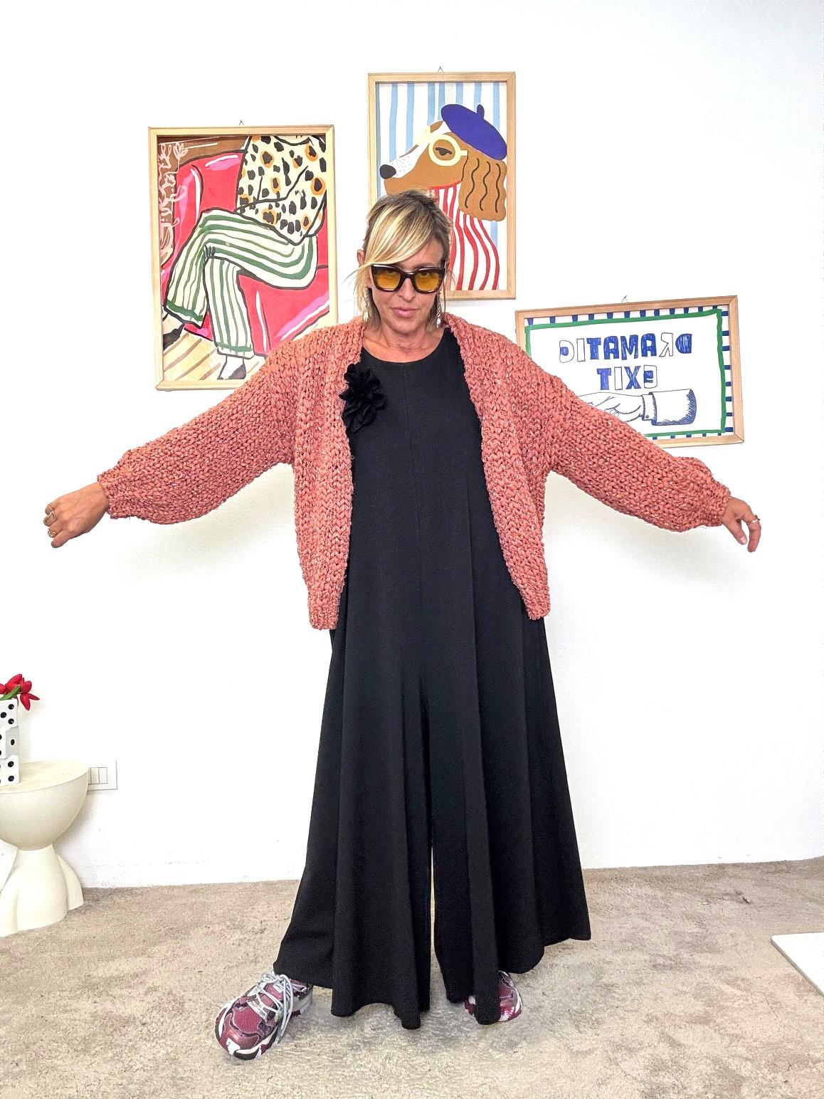 FEMALE - Cardigan Chunky Confetto Ribelle   SALMONE ZM66001/ SALMONE FEMALE 