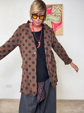 SUSY STAR-  Giacca Pois Mood caffè S7010/ CAFFE SUSY STAR 