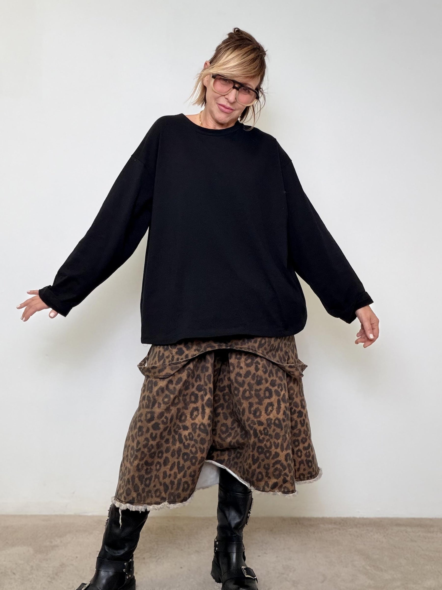 ABITO ANIMALIER CON FELPA BASIC ST3139/ MACULATO SUSY STAR 