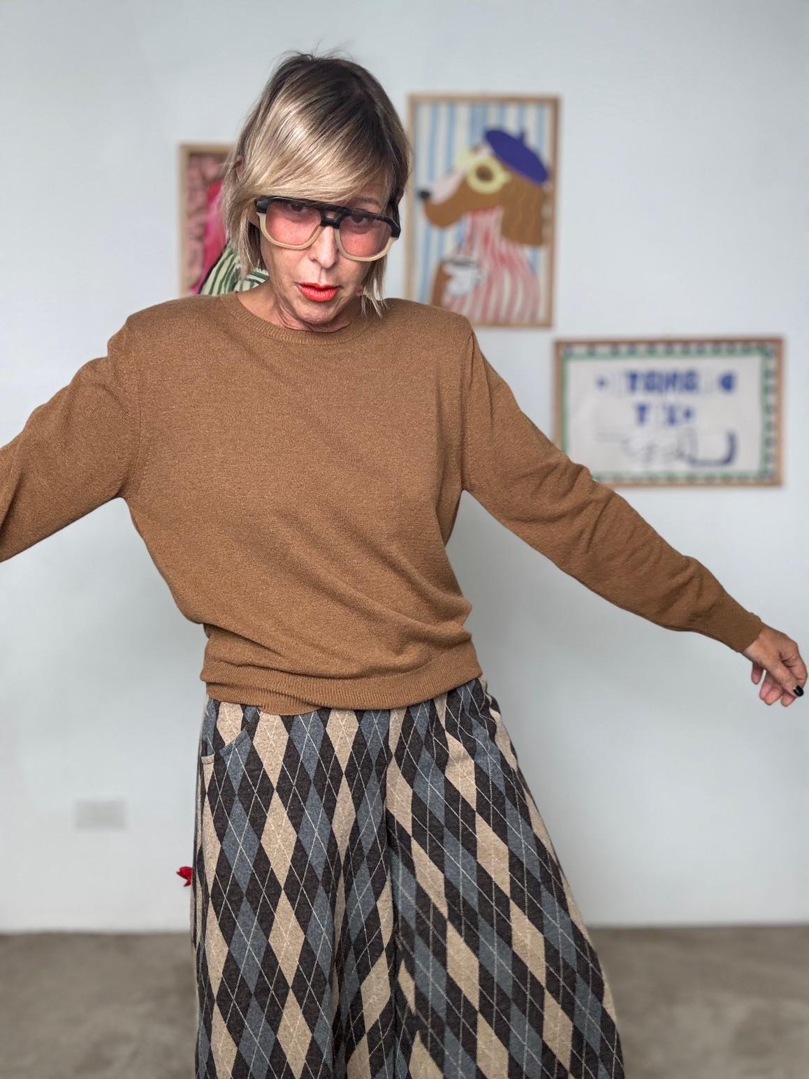 SOUVENIR - Maglia Caramel Touch cammello F38P0923/ CAMMELLO SOUVENIR 