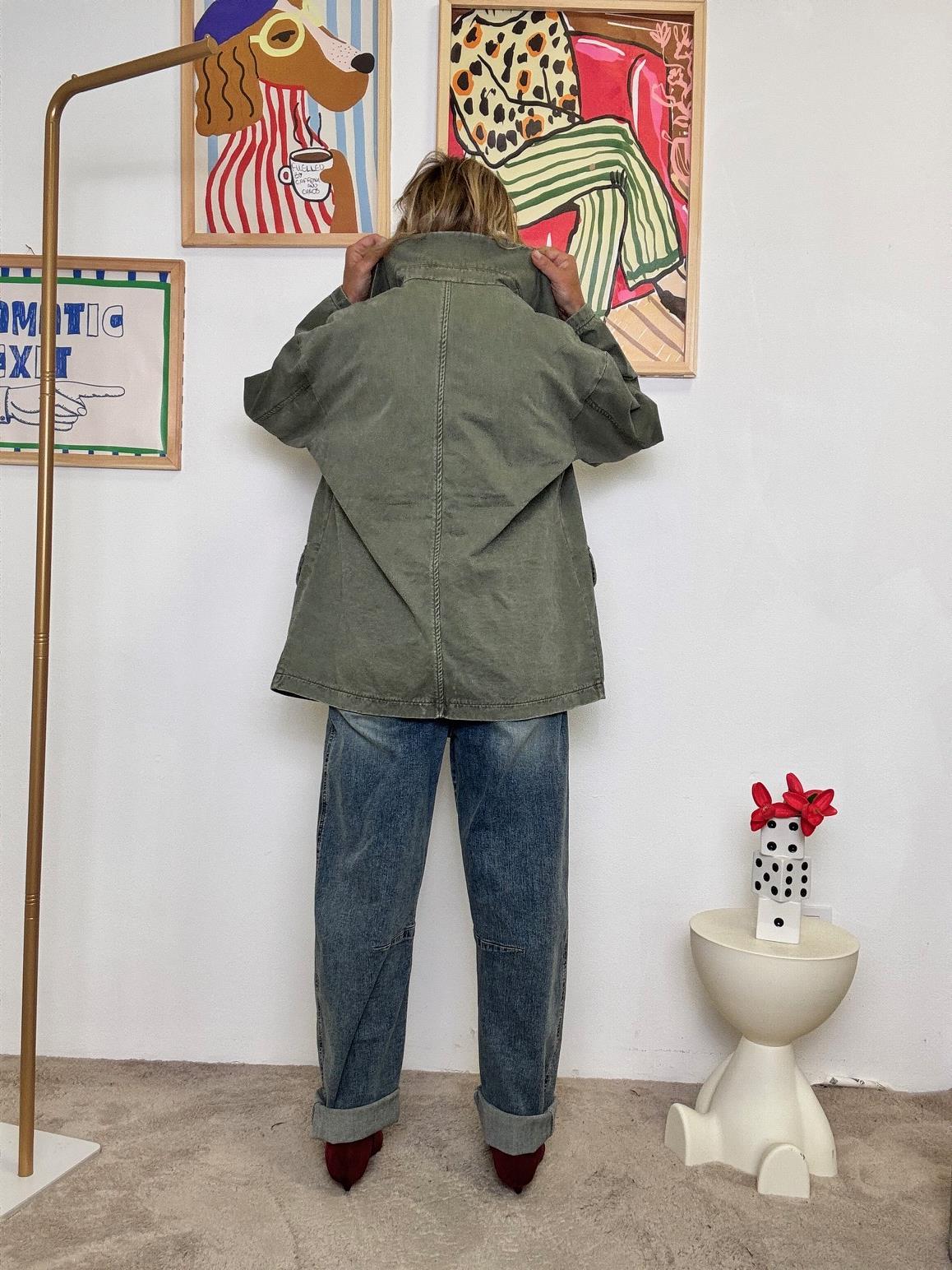 FEMALE - GIACCA BEIGE WORK STYLE  LA CLASSE SI FA UTILE VERDE WM2546/ VERDE FEMALE 