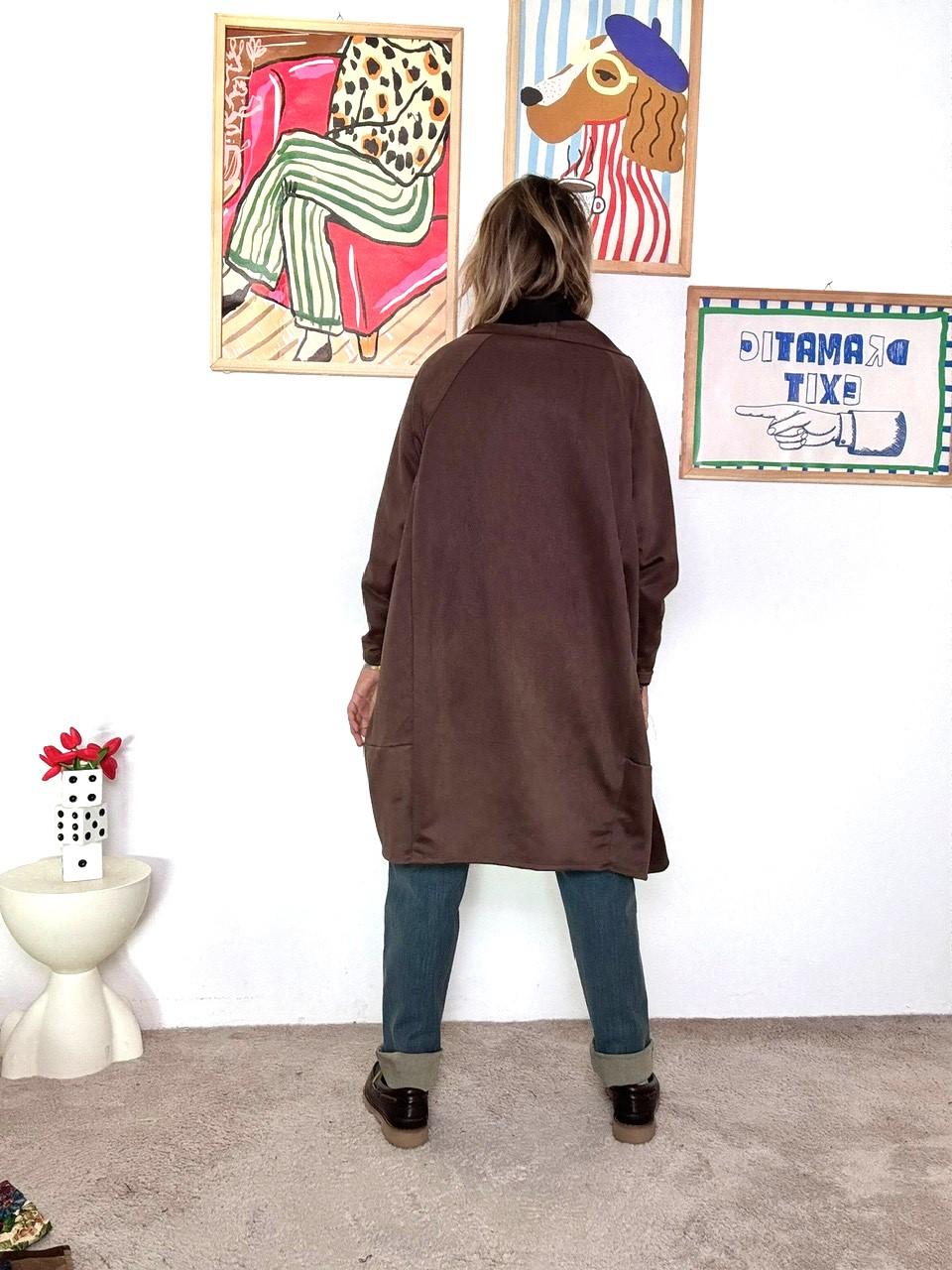 FEMALE - FEMALE - Giacca lunga vino  Morbida, versatile e dallo stile casual chic 33195KQJP/ VINO FEMALE 