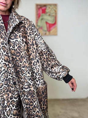 SUSY STAR - Bomber lungo over stampa animalier ST3144/ MACULATO SUSY STAR 