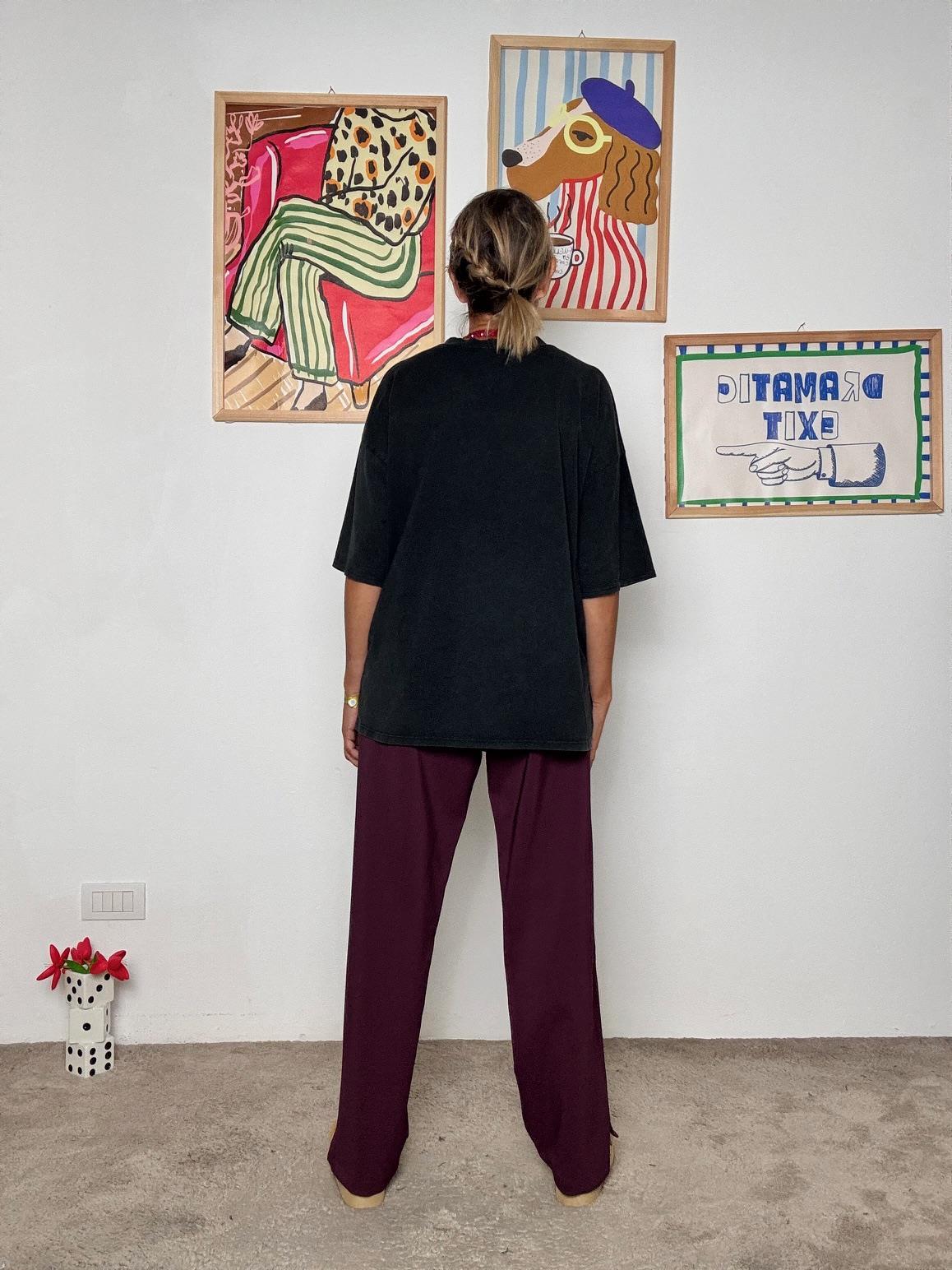 DEJA VU - Pantalone donna  pratico e alla moda A25UN204/ BORDEAU DEJA VU 