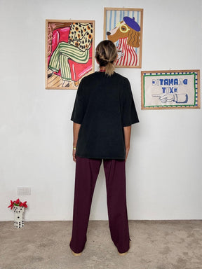 DEJA VU - Pantalone donna  pratico e alla moda A25UN204/ BORDEAU DEJA VU 