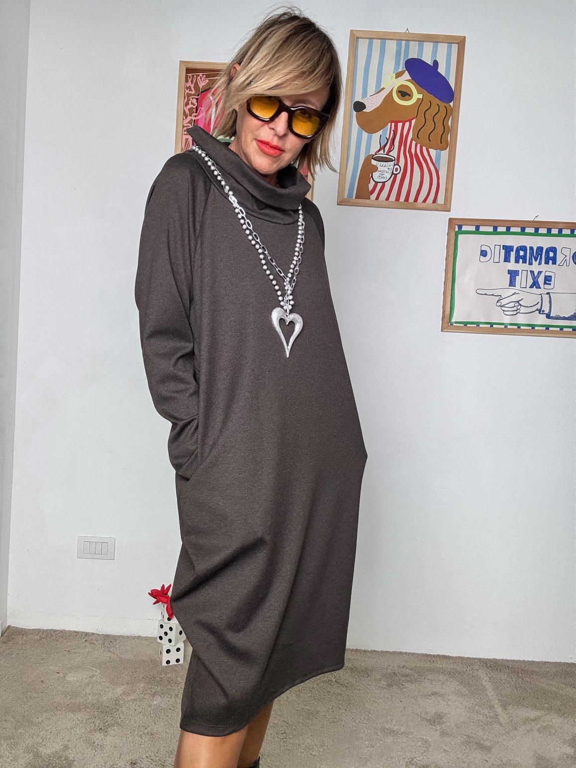 FEMALE - Abito Cratere  Minimal chic con personalità cosmica MORO 36369FALETTI/ MORO FEMALE 