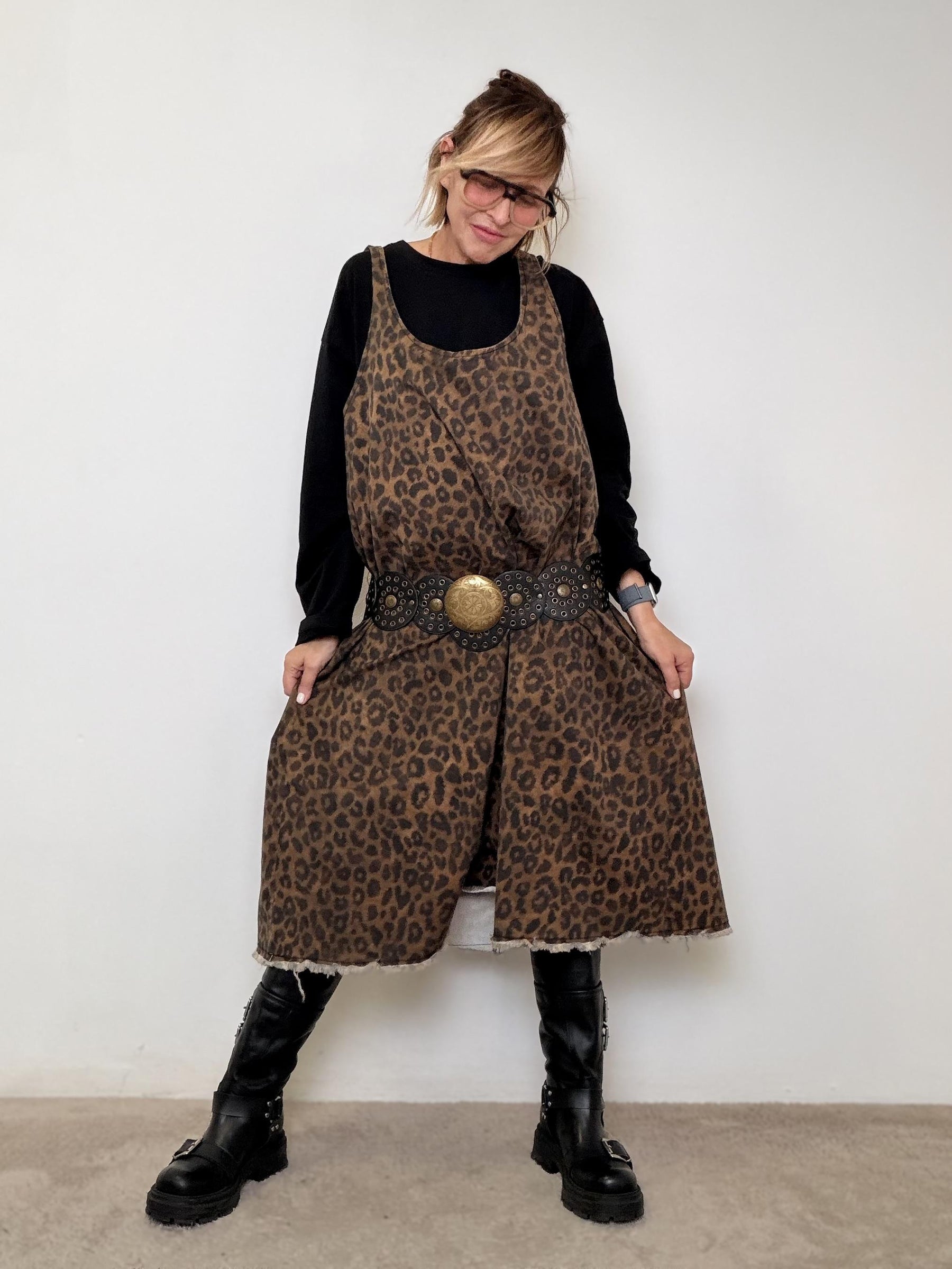 ABITO ANIMALIER CON FELPA BASIC ST3139/ MACULATO SUSY STAR 