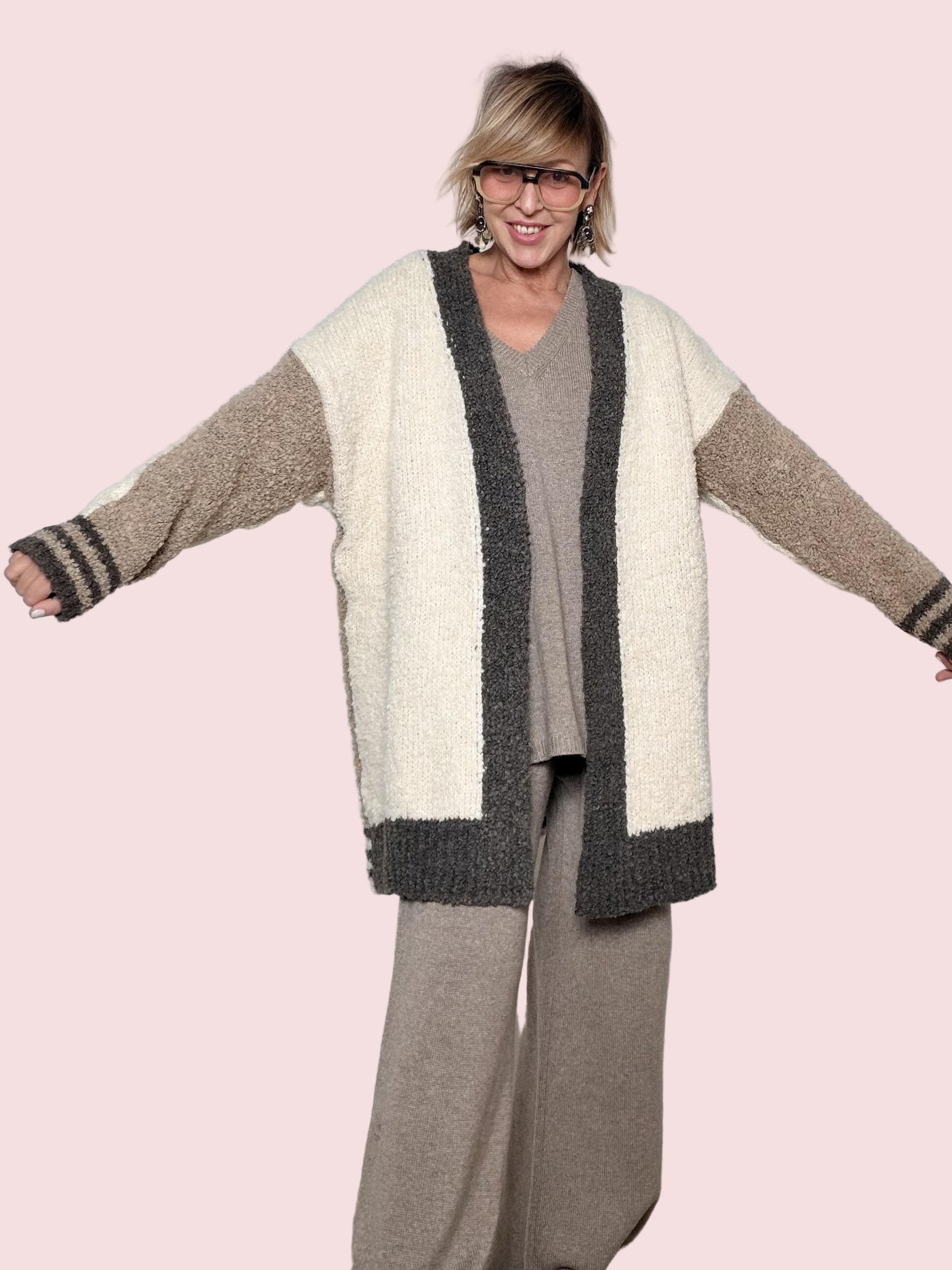 SUSY STAR - CARDIGAN COZY BLOCK ST3WB101/ FANGO SUSY STAR 