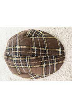 FEMALE - Cappello Newsboy Check ADELE/ CUOIO FEMALE 