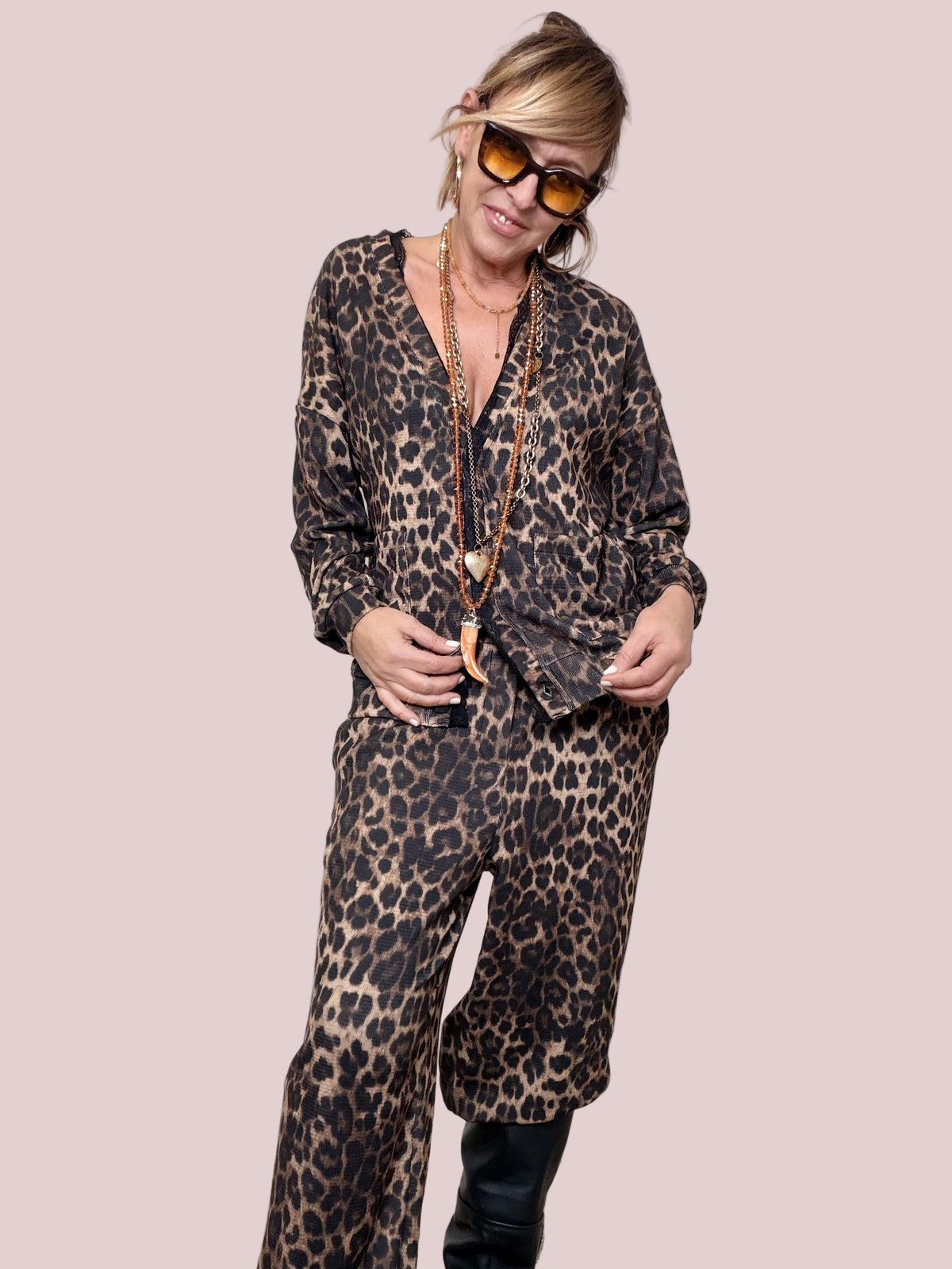 FEMALE - CARDIGAN WILD SOFT LD3839/ MACULATO FEMALE 