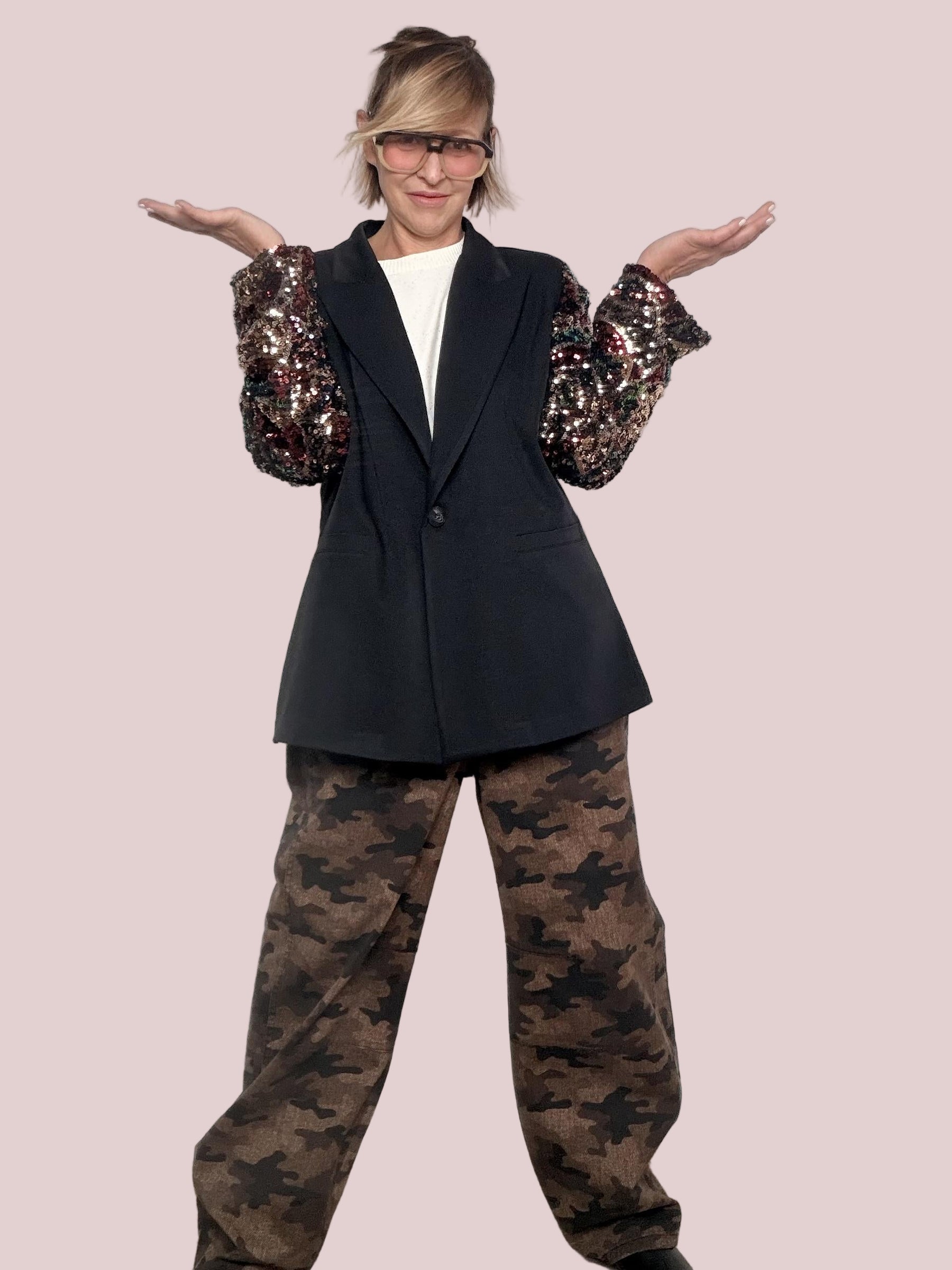 SUSY STAR - Giacca Party & Power STSS2896/ NERO SUSY STAR 