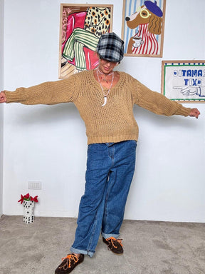 FEMALE - Maglia a Maglia Grossa Easy Chic cammello 3254 CAMMELLO FEMALE 