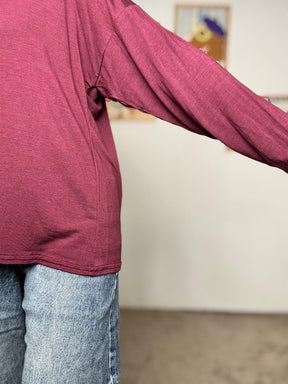 DEJA VU - Maglia bordeaux  oversize donna A25BU408/ BORDEAUX DEJA VU 