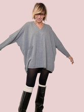 SUSY STAR - Maglia over con tasca GRIGIO ST78407/ GRIGIO SUSY STAR 