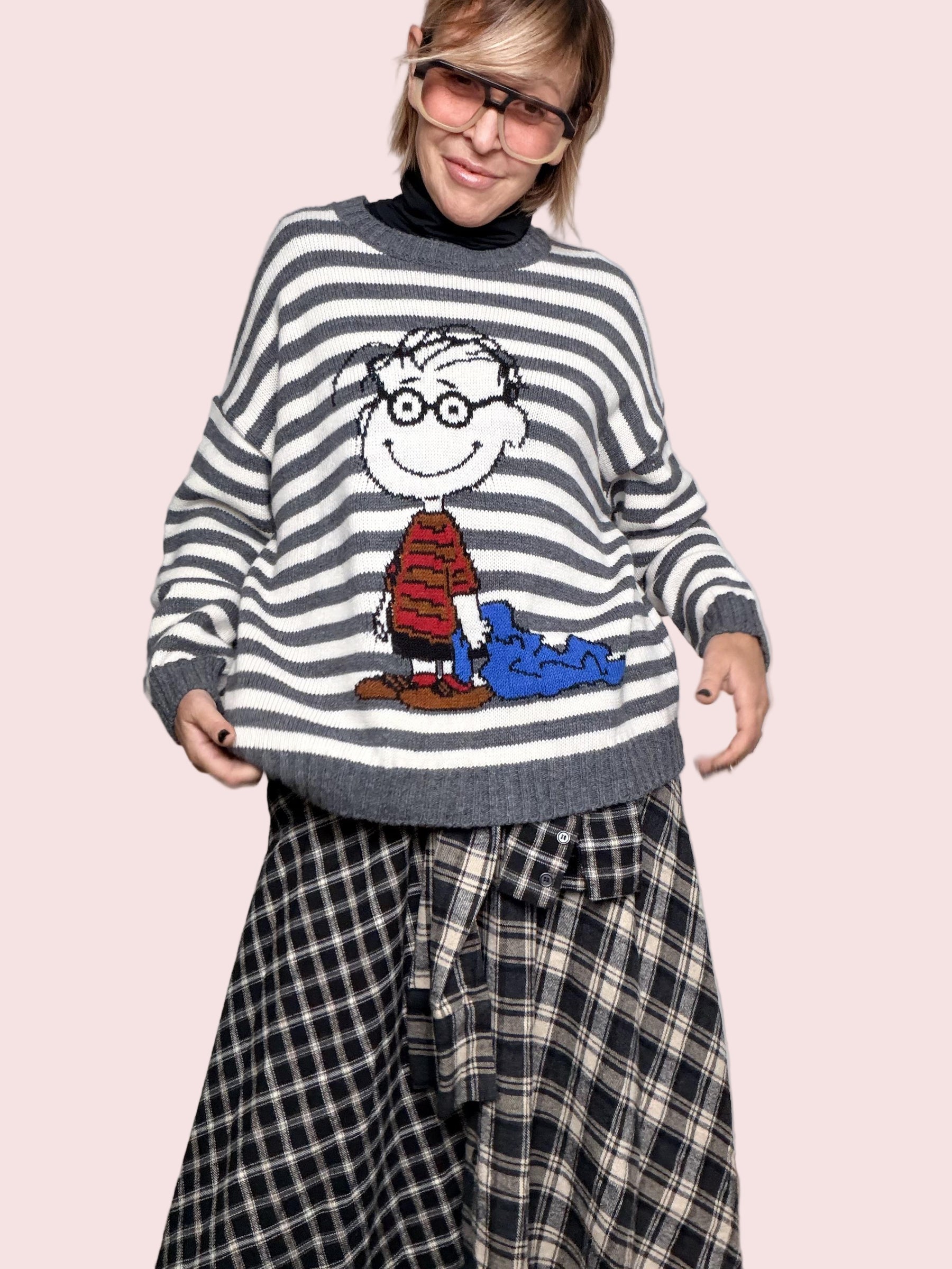 SOUVENIR - Maglia Funny Mood GRIGIO F38P1225/ GRIGIO SOUVENIR 