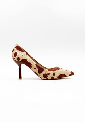 SUSY MIX - Décolleté in pony-print mucca  Tacchi e personalità da far muggire di stile! A37/ ANIMALIER SUSY MIX 